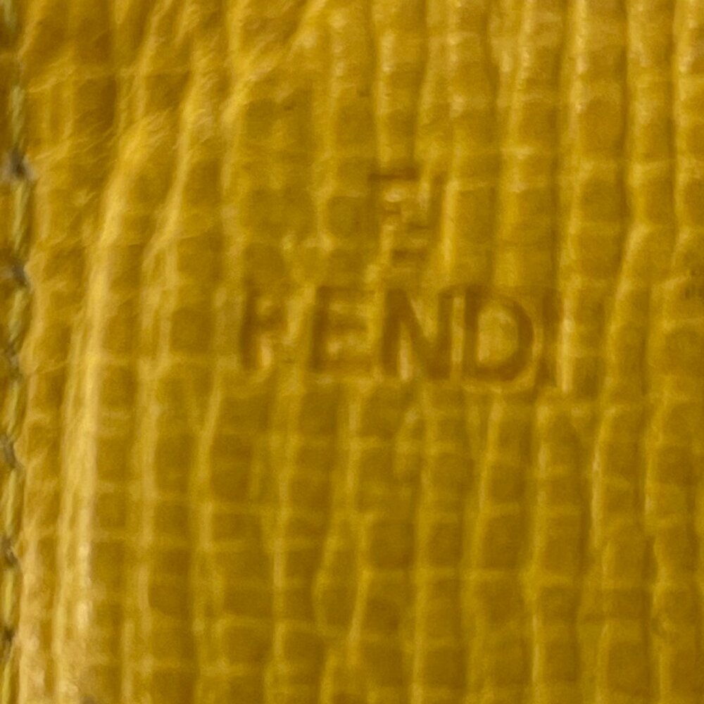 Fendi Tobacco/Yellow Zucca Coated Canvas & Leather Long Wallet - Preowned - Picture 5 of 15